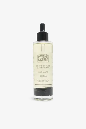 PSYCHIC SISTERS Obsidian Gemstone-Infused Bath and Body Oil 100ml