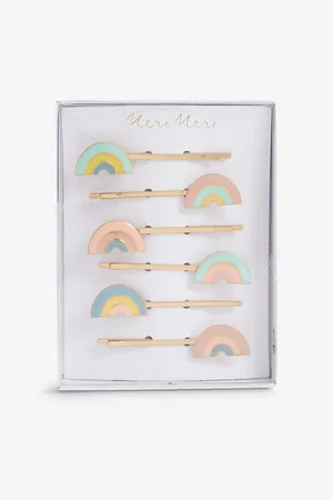 Meri Meri Rainbow Textile Hair Clips