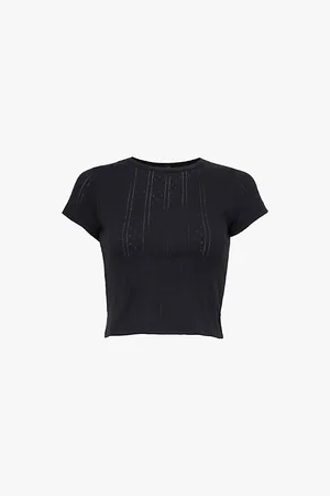Cou Cou Intimates Womens The Baby Tee Pointelle Cotton T-Shirt