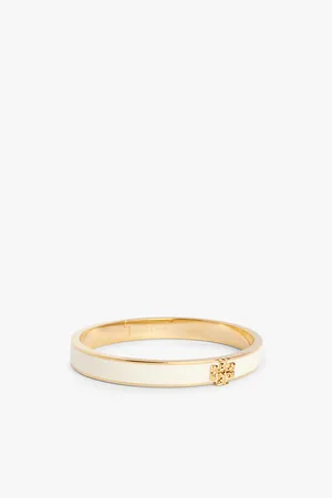 Tory Burch Womens Kira 18ct Yellow Gold-Plated Brass and Enamel Bracelet