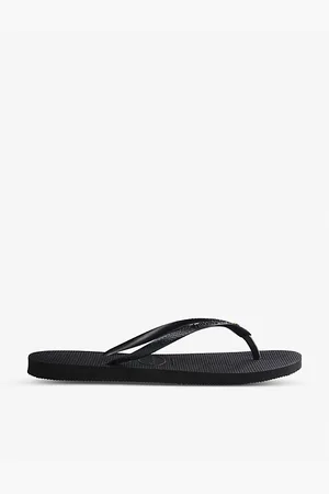 Havaianas Womens Slim Crystal-Embellished Rubber Flip-Flops