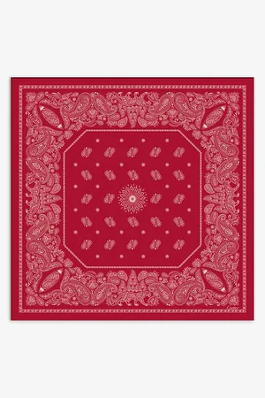 Cartier Womens Double C De Paisley-Print Silk-Twill Scarf
