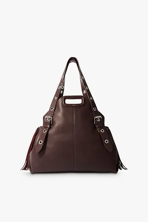 Maje Womens Miss M XL Leather Shoulder Bag