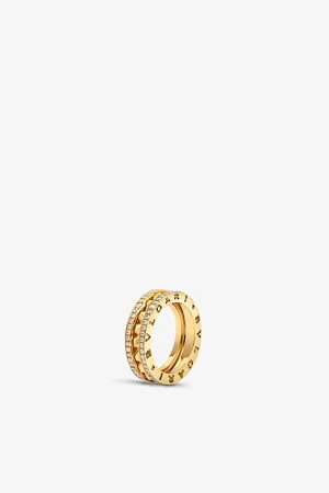 Bvlgari B.Zero1 18ct Yellow-Gold and 0.51ct Brilliant-Cut Diamond Ring