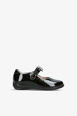 Lelli Kelly Erin Crystal-Encrusted Bow Patent-Leather School Shoes 3-10 Years