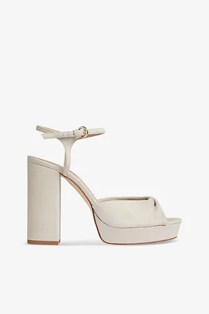 LK Bennett Womens Rosa Twisted Suede Platform Sandals