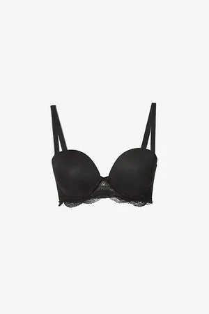 Simone Pérèle Womens Karma Lace-Trimmed Stretch-Jersey Bra