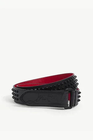 Christian Louboutin Mens Loubi Spikes 40 Leather Belt