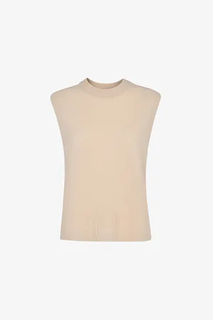 Whistles Womens Sleeveless Wool Tank Top