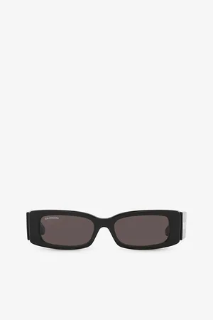 Balenciaga Womens Bb0260S Rectangle-Frame Acetate Sunglasses