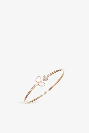 Chopard Happy Hearts Wings 18ct Rose-Gold, Mother-Of-Pearl and Diamond Bangle