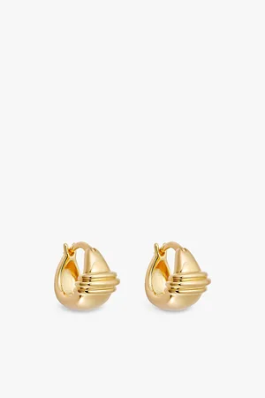 ASTLEY CLARKE Womens Aurora 18ct Yellow Gold-Plated Vermeil Sterling-Silver Huggie Earrings
