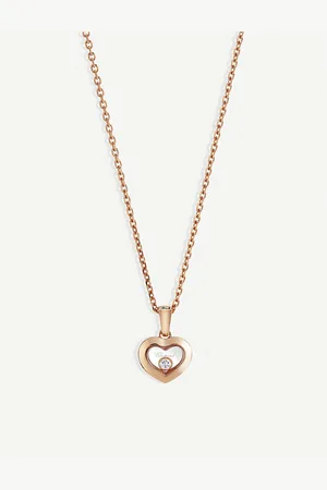 Chopard Happy Diamonds Icons 18ct Rose-Gold and Diamond Pendant