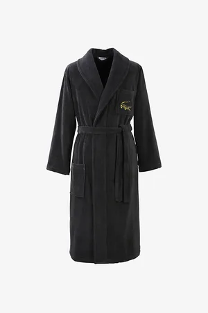 Lacoste L René Logo-Embroidered Organic Cotton-Terry Bathrobe
