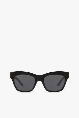 Balenciaga Womens Bb0132S Cat-Eye Frame Acetate Sunglasses