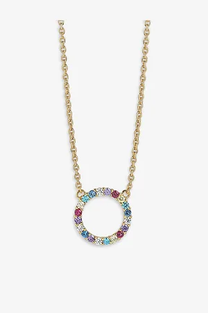 Sif Jakobs Biella Grande 18ct -Plated Sterling-Silver and Zirconia Pendant Necklace
