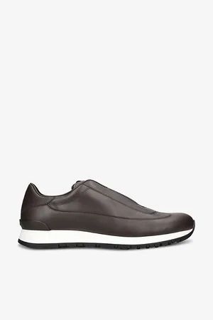 JOHN LOBB Mens Lift Leather Low-Top Trainers