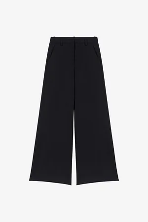 Maje Womens Pimano High-Rise Flared-Leg Stretch-Woven Trousers