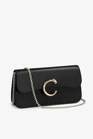 Cartier Womens Panthère De Chain Mini Leather Cross-Body Bag