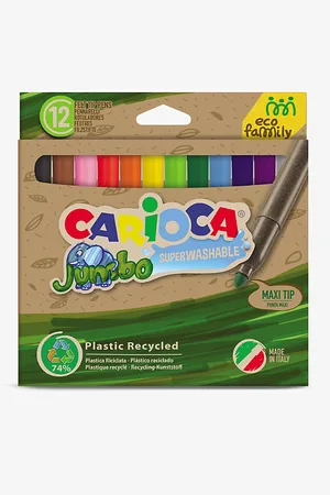 Frescobol Carioca Eco Family Jumbo Maxi-Tip Felt-Tip Pens Set Of 12
