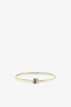 Boucheron Mens Quatre Classique 18ct Yellow-, White- Brown and Rose-Gold and 0.11ct Brilliant-Cut Bracelet