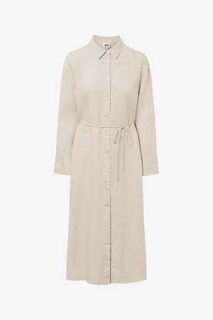 Twist & tango Womens Joy Wide-Sleeves Linen Midi Dress
