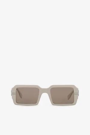 Fendi Fe40073U graphy Rectangle-Frame Acetate Sunglasses