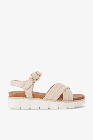 Kurt Geiger Womens Ruella Multi-Strap Flat Leather Sandals