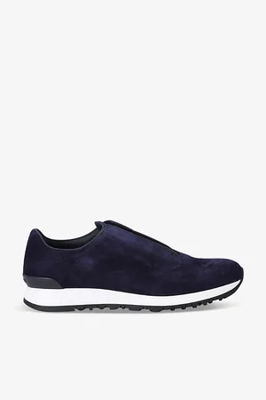 JOHN LOBB Mens Lift Leather Low-Top Trainers