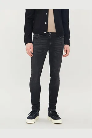 Nudie Jeans Mens Skinny Lin Faded Slim Jeans