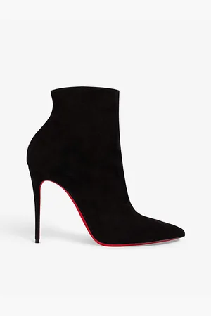 Christian Louboutin Womens So Kate 100 Suede Heeled Ankle Boots