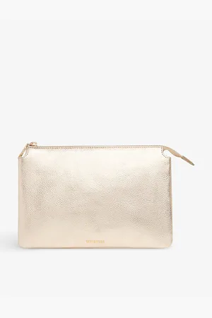 Whistles Womens Elita Leather Clutch Bag