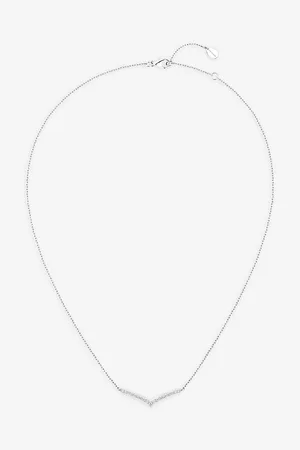 CHAUMET Joséphine Aigrette 18ct White-Gold and 0.44ct Brilliant- and Pear-Cut Diamonds Pendant Necklace