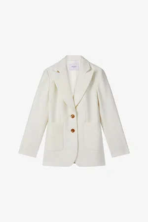 LK Bennett Womens Mariner Single-Breasted Wool Jacket