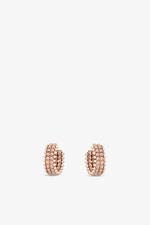 Cartier Clash De 18ct Rose-Gold and 1.02ct Brilliant-Cut Diamond Hoop Earrings