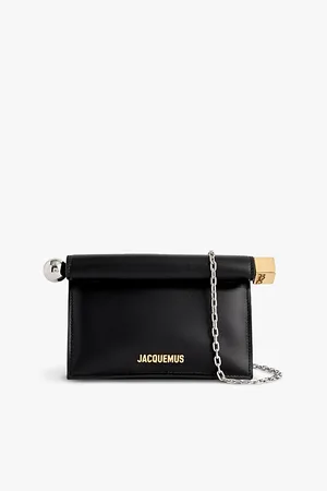 Jacquemus Womens La Petite Pochette Rond Leather Clutch Bag