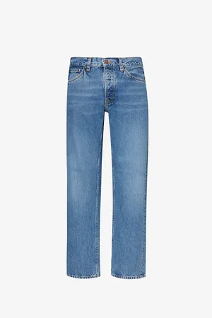 Nudie Jeans Mens Rad Rufus Regular-Fit Straight-Leg Jeans
