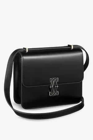 Cartier Womens C De Mini Leather Cross-Body Bag