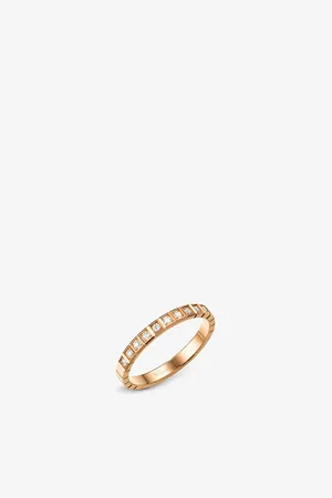Chopard Ice Cube 18ct Rose-Gold and Diamond Ring