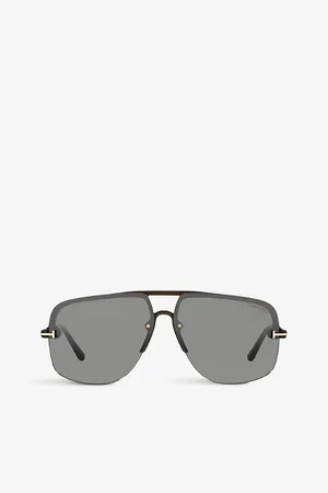 Tom Ford Womens Ft1003 Hugo Aviator-Frame Acetate Sunglasses