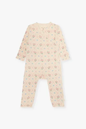 Konges Sløjd Minnie Floral Aio Organic-Cotton Romper 0-6 Months