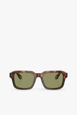 Giorgio Armani Womens Ar8194U Rectangle-Frame Acetate Sunglasses