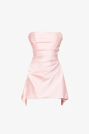 House Of Cb Womens Jasmine Strapless Cotton-Blend Mini Dress
