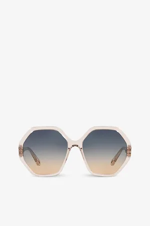 Chloé Womens Ch0008S Acetate Round Frame Sunglasses