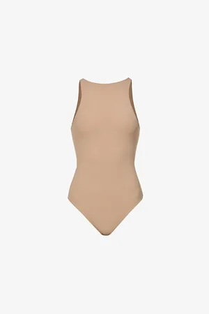 SKIMS Womens Fits Everybody High-Neck Stretch-Woven Body
