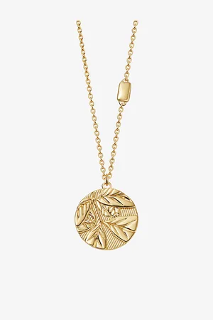 ASTLEY CLARKE Womens Terra Strength 18ct Yellow Gold-Plated Vermeil Pendant Necklace