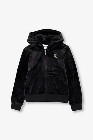Juicy Couture Rhinestone-Embellished Regular-Fit Velour Hoody 7-16 Years