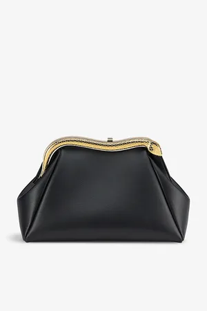 Bvlgari Womens x Mary Katrantzou Serpenti Leather Clutch Bag