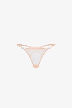 Agent Provocateur Womens Lorna Mid-Rise Mesh Thong