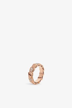 Bvlgari Serpenti 18ct Rose-Gold and Diamond Ring
